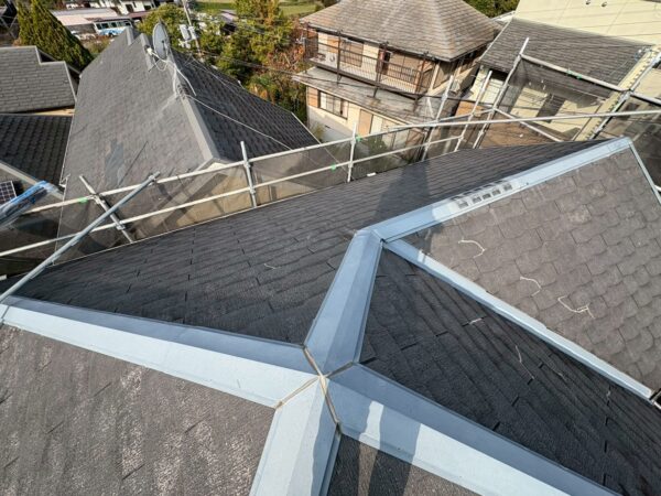 京都市右京区にて築20年のご住宅にて屋根修理〈カラーベストからスーパーガルテクトへカバー工法〉の施工前写真