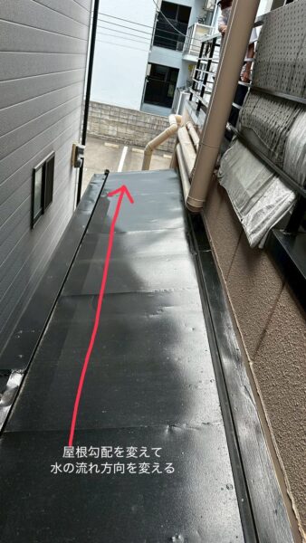 京都市右京区にて雨漏り修理、屋根修理の施工前写真